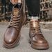 European Warm Series Martin High Top Work Autumn Winter New Sports Wear-resistant Casual Outdoor Hiking Shoes Waterproof Men's Boots_vogvips.com