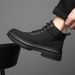European Warm Series Martin Short Breathable Korean Style High-top British Workwear Men's Boots Mid-top Casual Trendy Shoes_vogvips.com