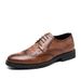 Euro Step Brogue Men's 2021 British Style Youth Casual Business Formal Leather Korean Trend Large Size Party Trendy Shoes For Men_vogvips.com