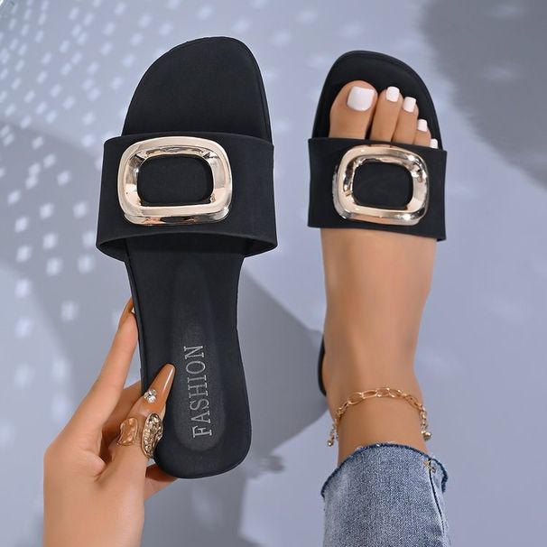 Foreign Trade Plus-size , Cross-border In-stock New Summer Outdoor Flip-flops For Women, Casual Flat-soled Niche_vogvips.com