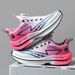 Athletic Shoes Full Palm Carbon Plate Racing Shock Absorbing Running Shoes Men's And Women's Couples Rotating Buckle Youth Student Sports Shoes_vogvips.com