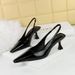 2A02 Style Minimalist Women's Shoes, Wine Glasses, High Heels, Shallow Mouth, Small Square Head, Hollowed Out Strap, And_vogvips.com