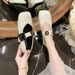 French Soft-soled Rhinestone Small Leather Shoes Wear Flat-soled Fairy Wind Shallow Mouth With Skirt Single Shoes Female_vogvips.com