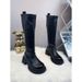 Genuine Leather Over-the-Knee For Women, Fleece-Lined, 2024 Autumn And Winter New Thick-Soled Slimming Long Boots, High_vogvips.com