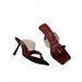 First Encounter 2026 Summer Women's High Heels: Transparent Strap Buckle Square-Toed Thin-Heeled Outdoor Sandals_vogvips.com