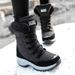 Snow Boots With A Mid Tube Design, Trendy Women's Outdoor Travel, Comfortable, Snow Resistant, Anti Slip, Warm And High Top Women's Shoes_vogvips.com