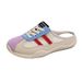 Little White Shoes Children's Thick-soled Casual Women's Shoes Mesh Breathable Half-drag Board Shoes Tide_vogvips.com