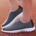 Plus Size Men's Couple's One Foot Stepping Shoes, Women's Mesh Sports Running Shoes_vogvips.com