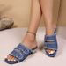 Foreign Trade Cross-border Large-size Tassel Slippers Women, Available For Outdoor Wear, New Summer Korean-style Casual_vogvips.com