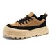 Men's Spring Leather Thick-Soled Sports Chunky Sneakers High-End Niche Non-Slip Casual Trendy Shoes_vogvips.com