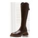 2025 New Women' Autumn Winter Slimming High Riding Long Tube V-Cut Over-the-Knee Round Toe Veratile Caual Martin_vogvips.com