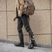 European Warm Series Spring And Autumn Korean Style Hidden Heel Martin High Tube Denim Motorcycle Men's Long Punk Stage Performance Leather_vogvips.com