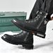 Men's Boots With Thick Soles, Height-Increasing, Fleece-Lined Motorcycle Boots, High-Top Genuine Leather Men's Boots, Wo_vogvips.com