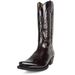 HPIOPL Cowboy Boots For Men & Women - Pointed Toe High Heel Western Boots With Embroidery (Sizes 35-48, Black/Dark Brown)_vogvips.com