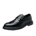 Euro Step 2025 Spring And Autumn Pointed Men's British Brogue Trendy Youth Business Leather Shoes_vogvips.com