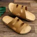 Cross Border Outdoor Men's New Spring/summer Style Cork Slippers For Casual Wear Fashionable And Versatile With Open_vogvips.com