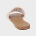Women's Summer Light Beige Interwoven Fabric Flat Casual Sandals Hollowed out Texture Slippers_vogvips.com