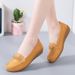 New Spring And Autumn Wedge Driving Shoes For Plus Pregnant Women, Flat Casual Loafers, Hollow Design, Size 44_vogvips.com