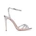 P9Factory Direct Supply Cross-border Elegant Lady Jelly Diamond Sandals Stiletto Round Toe Sier High Heels_vogvips.com