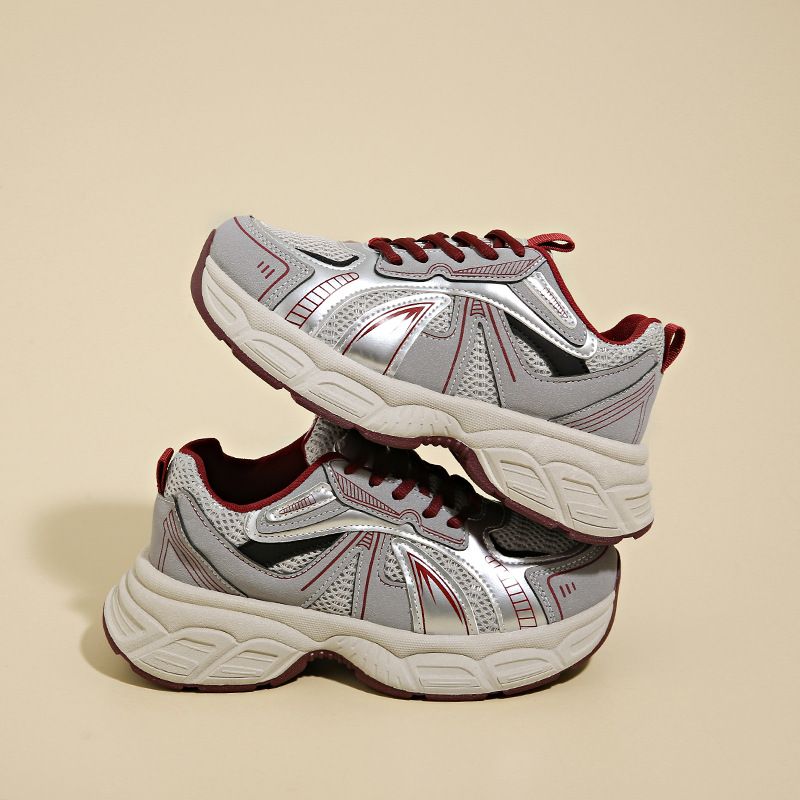 New Dad Shoes Women Spring Student Sports Running Shoes Casual Shoes Thick Bottom Heightening_vogvips.com