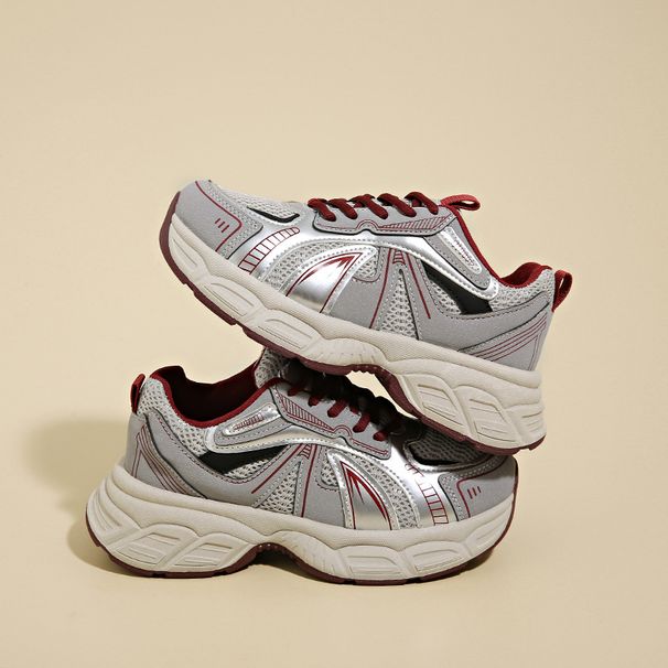 New Dad Shoes Women Spring Student Sports Running Shoes Casual Shoes Thick Bottom Heightening_vogvips.com
