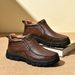 Men's Casual Shoes Short Boots Outdoor Casual Men's Boots Trendy Leather Casual Leather Shoes Men's Shoes_vogvips.com