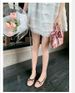 Slip-On French Style 2025 Spring Summer Gentle Bow Square Toe Shallow Mouth Flat Soft Sole Ballet Flats For Women_vogvips.com