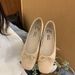 Height Increasing Shallow Mouth Red Early Spring Single Shoe Women's New One Foot Stepping Scoop Fairy Style French Bean_vogvips.com