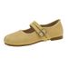 Retro Silver French Flat Bottom Light Mouth Single Shoes Women's Spring Flat Bottom With Skirt Mary Jane Shoes_vogvips.com