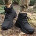 New Desert High Top Hiking Boots, Outdoor Tactical Snow Boots For Men, Wild_vogvips.com