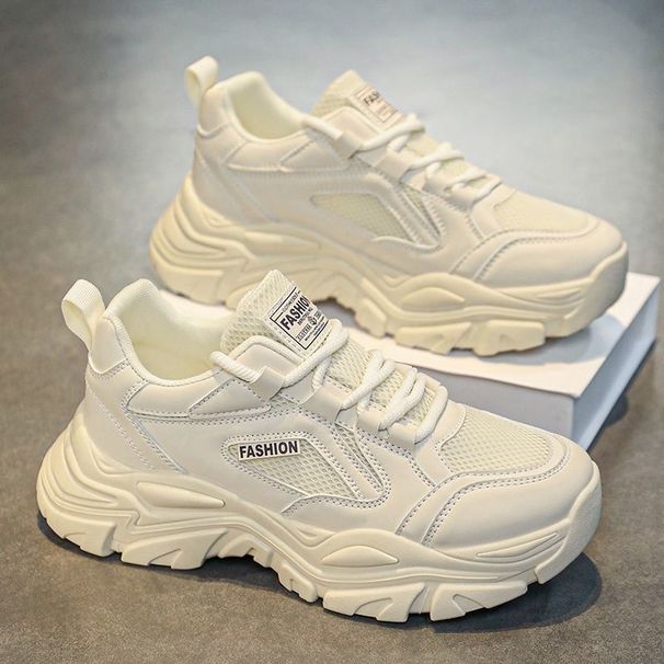 Men's Dad Sneakers Breathable Mesh Thick Bottom Height Increasing Casual Sports Shoes Trendy Comfortable Lightweight Fashion_vogvips.com