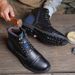 Men's Shoes Retro Leather Boots Wind Martin Boots Men's Trendy High-top Shoes Men_vogvips.com