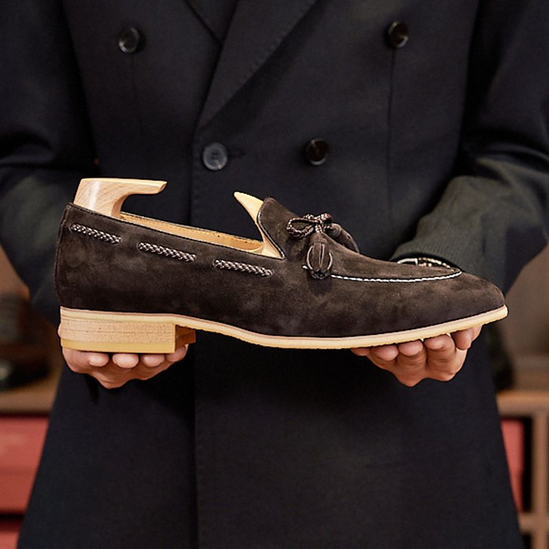 Euro Step Tassel British Style Men's Fashion Casual Slip-On Lazy Loafers_vogvips.com