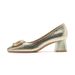 Sexy Toe Thick Bottom Women's 2025 Autumn New Shallow Mouth Medium Heel Women's Work Shoes Wear Comfortable Lightweight Fashionable_vogvips.com