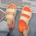 Two-colour Soft Thick Bottom EVA Tread Shit Feeg Outdoor Two Wear Sandals Slippers Men's Non-slip One Word Drag Beach_vogvips.com