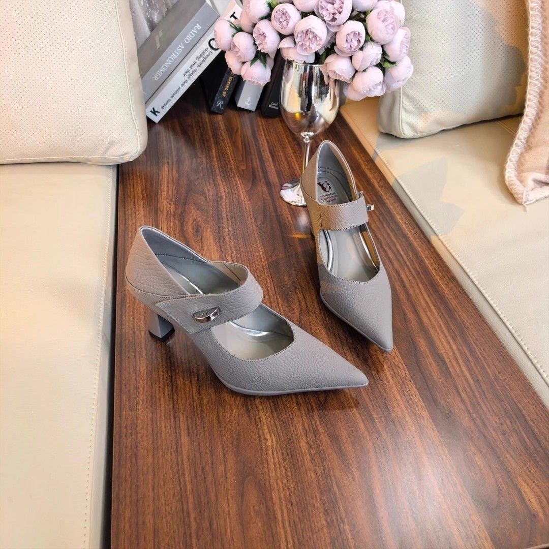2025 New French Style Fashion High Heels Women, Stiletto, European Style, Sexy Shallow Mouth, Pointed Toe, Soft Leather,_vogvips.com