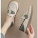 Flat-soled Single Shoes Women's Casual Thick-soled Shallow-mouth Pregnant Women Soft-soled One-pedal Loafers_vogvips.com