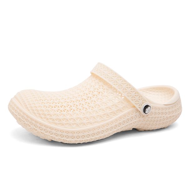 Men's EVA Clogs Hollow Design Breathable Quick Dry Garden Shoes One Piece Molded Beach Shower Shoes Beach Shower Sandals_vogvips.com