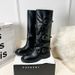 ~Over-the-Knee Women Thick Heel Belt Buckle High Tube Slouch Riding Boots_vogvips.com