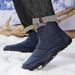 Snow Boots Winter And Spring Warm Outdoor Couple Cotton Shoes Casual Hiking Cotton Shoes Non Slip Wear Resistant Waterproof Plus Velvet_vogvips.com
