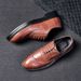 Euro Step British Brogue Carved Leather For Men, Summer New Trendy Breathable Formal Casual Shoes, Youth Korean Style Shoes_vogvips.com