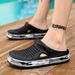 YGTOF Band Men Sandals Black Garden Casual Aqua Clogs Hot Male Summer Slides Flip Flops Beach Swimming Shoes Mens Slippers Zapatos_vogvips.com