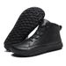 Barefoot High-Top Wide Toe Box Shoes For Men & Women - Waterproof Leather Outdoor Walking Shoes With Anti-Slip Rubber Sole - Unisex Sporty_vogvips.com