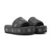 Women's Platform Denim Slippers Black Star Patterned Fashionable Summer Slippers_vogvips.com