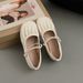 Soft Leather Soft Sole Comfortable Doudou Shoes Female Spring And Autumn Literary Fairy Wind Shallow Mouth Single Shoes Mary Jane Women's Shoes_vogvips.com