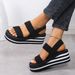 Wind Women's Cool 2025 New Fashionable Outerwear Small Height Rise Slope Heel Thick Bottom Slippers Summer_vogvips.com