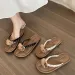 Super Fairy Bow Flat Flip Flops For Women's Summer Outdoor Wear 2026 New Anti Slip Sandals_vogvips.com