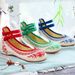 No Shoe Box Goods, Ethnic Style Low High Heels, Travel Embroidered Cloth Shoes, Women's Shoes_vogvips.com