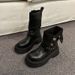 Brown For Women 2024 New Autumn Thick-Soled Mid-Calf Two-Way Slim Short Boots With A High-End Feel_vogvips.com