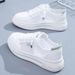 Spring Summer White Women's Shoes 2025 New Versatile Sports Hollow Mesh Breathable Flat Casual Student Sneakers_vogvips.com